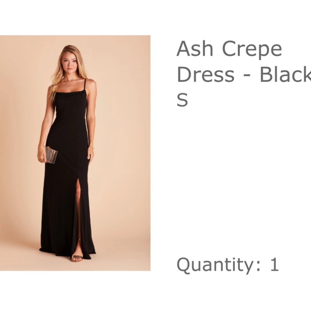 Birdy Grey Black Crepe Maxi Dress